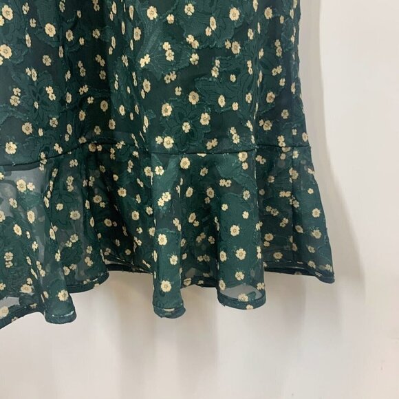 Tularosa Women's Ziggy Hunter Green Floral Midi‎ Dress Size M NWT - Picture 8 of 16
